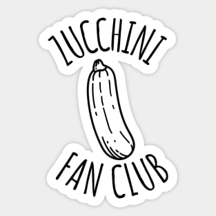 Zucchini Fan Club Sticker